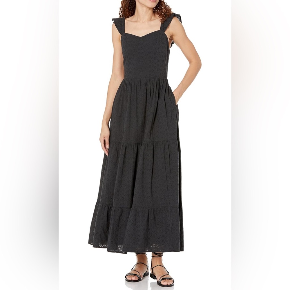 The Drop Women's Tulsi Ruffle-Sleeve Eyelet Maxi Dress 2XL- NWOT